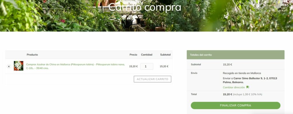 carrito tienda online mallorca